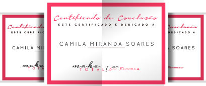 Certificado - Curso de maquiagem profissional online