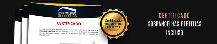 Certificado - Curso de Design de Sobrancelhas Online