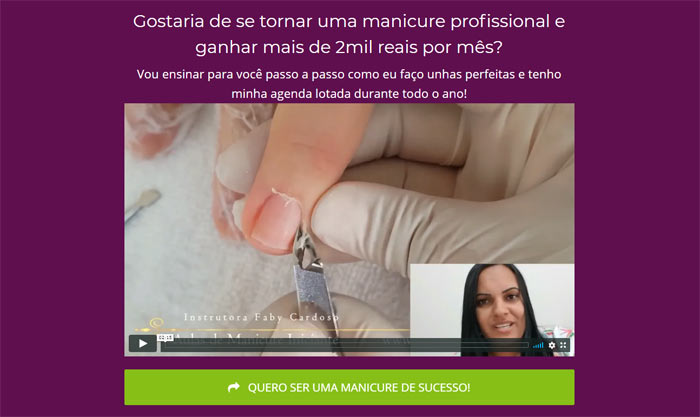 Site Oficial - Curso de Manicure Online