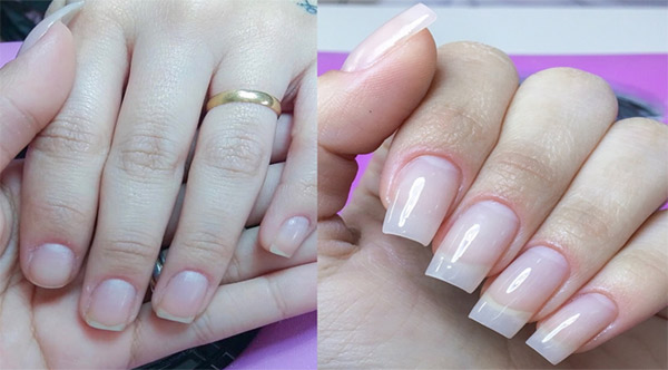 Antes e Depois - Curso Unhas de Gel