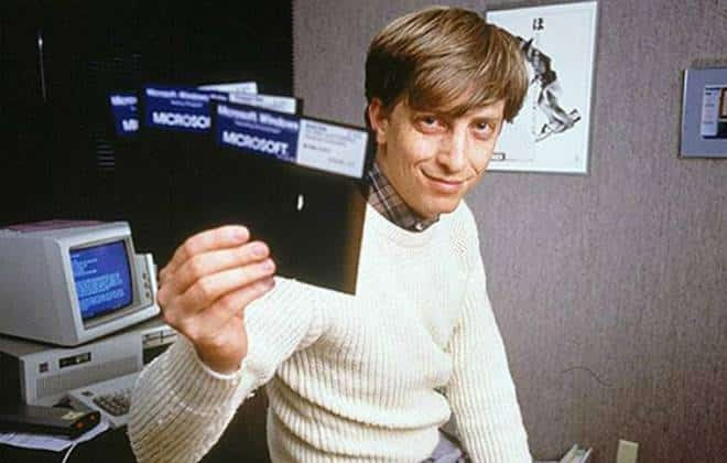 Bill Gates no início da Microsoft