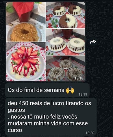 Depoimento - Curso de Bolos Caseiros