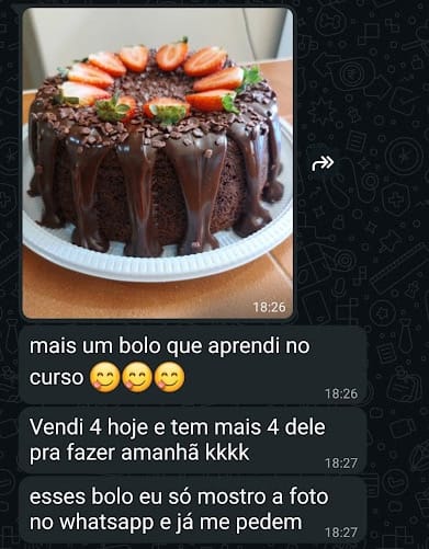Depoimento - Curso de Bolos Caseiros